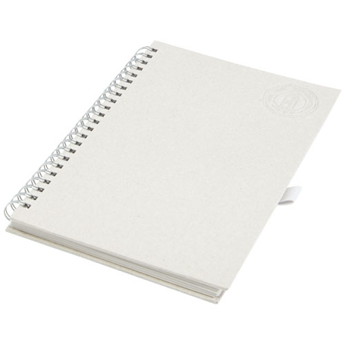 Carnet de notes personnalisé à spirales A5 Dairy Dream Blanc cassé
